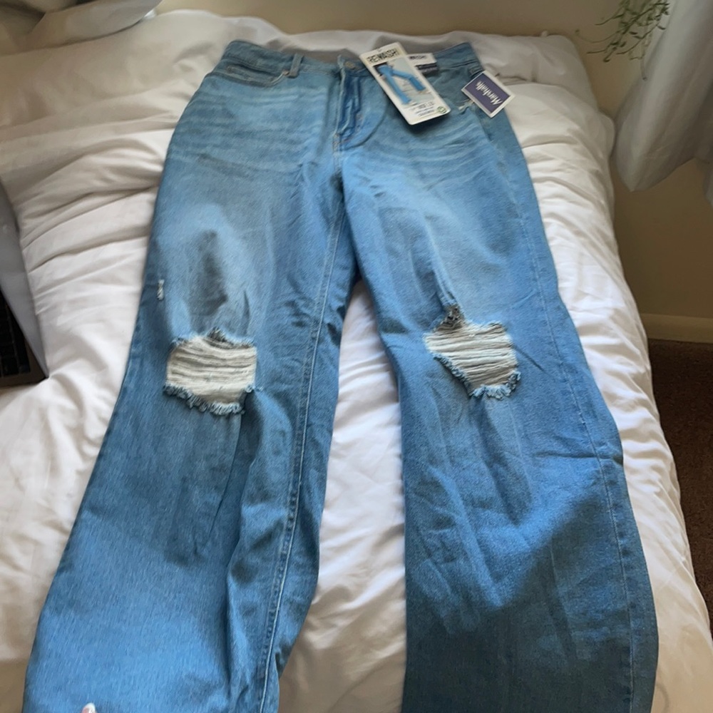 Rewash Denim Wide Leg Jeans